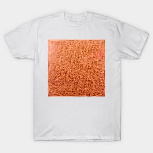 Coral Orange Abstract Low Polygon Background T-Shirt